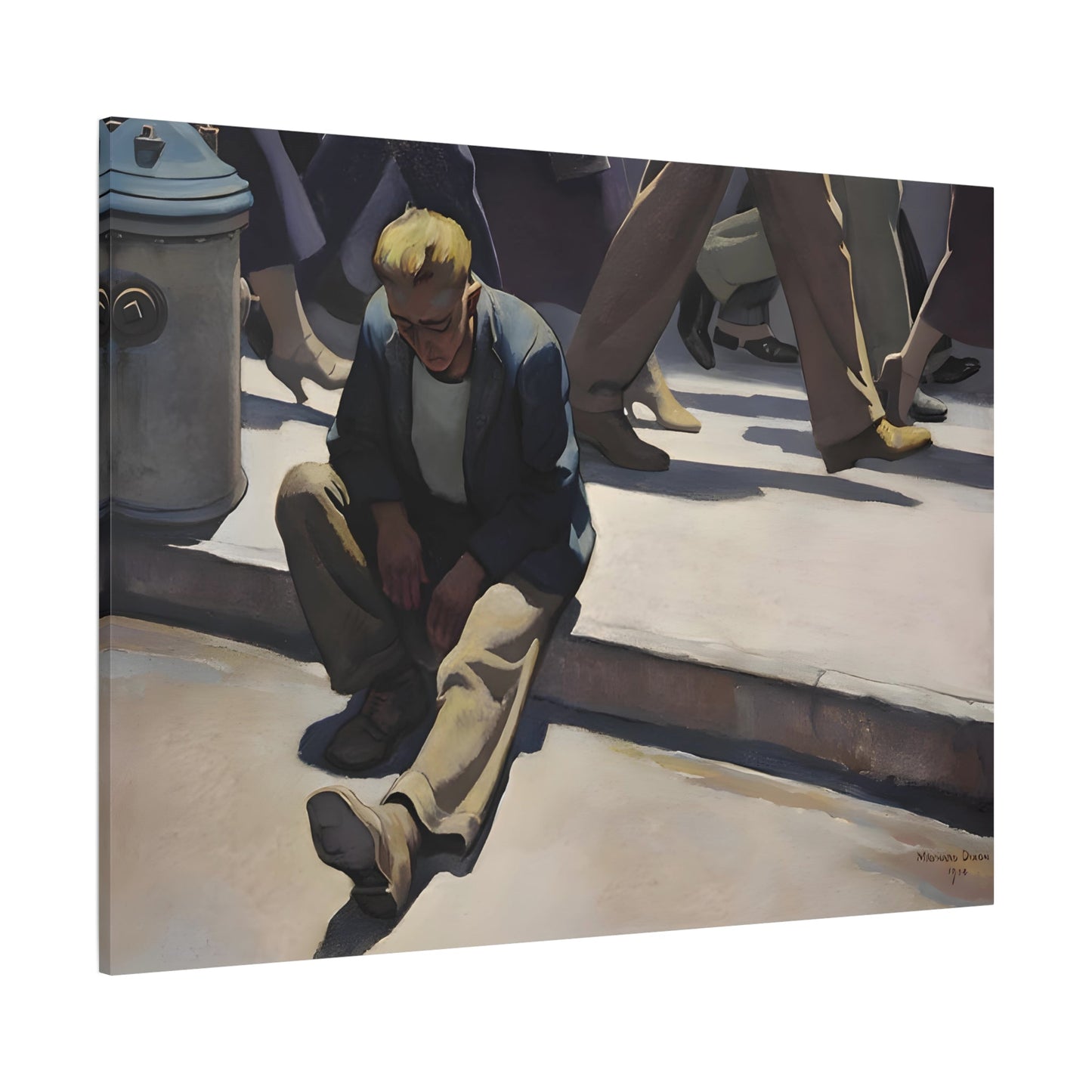 Maynard Dixon Canvas Wall Art Print - Forgotten Man Reproduction - YesArtYes