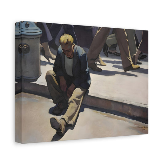 Maynard Dixon Canvas Wall Art Print - Forgotten Man Reproduction - YesArtYes
