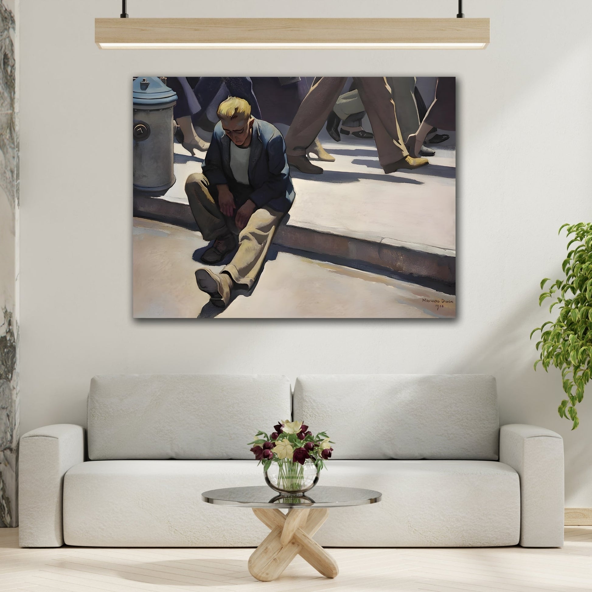 Maynard Dixon Canvas Wall Art Print - Forgotten Man Reproduction - YesArtYes