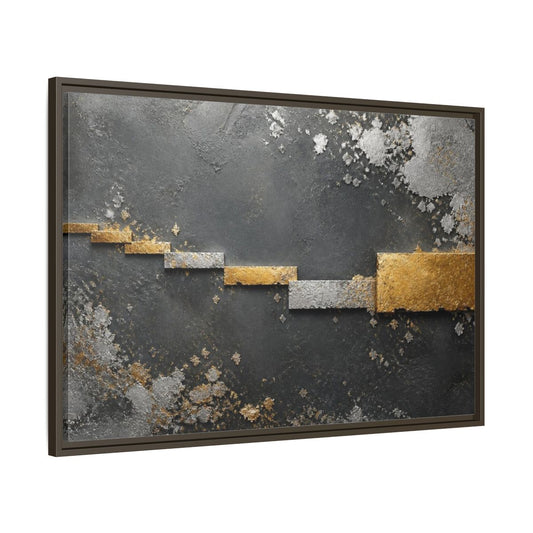 Main Mockup. Metallic Accent Steps shown as framed canvas print