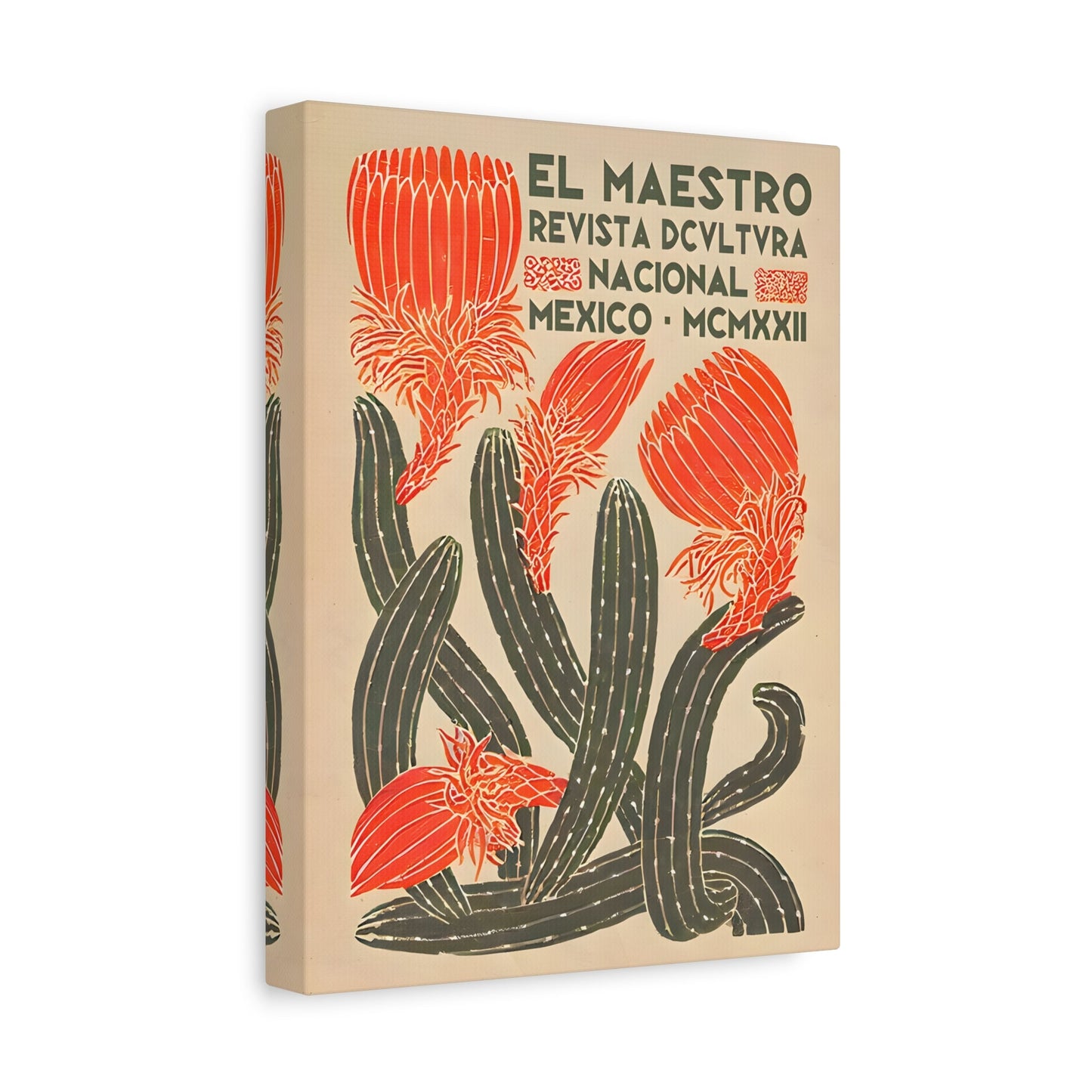 Mexican Floral Canvas Wall Art Home Decor - Latin American Artwork - YesArtYes