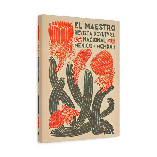 Mexican Floral Canvas Wall Art Home Decor - Latin American Artwork - YesArtYes