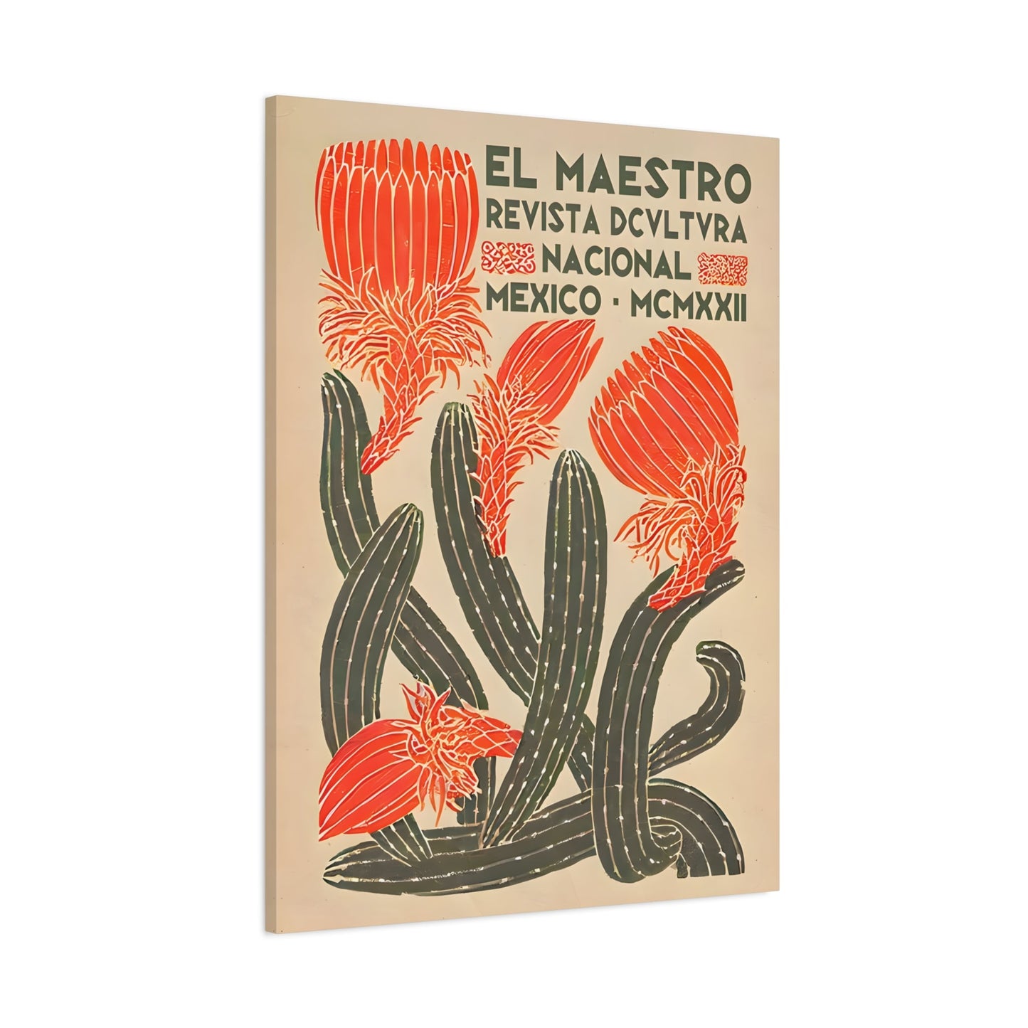 Mexican Floral Canvas Wall Art Home Decor - Latin American Artwork - YesArtYes