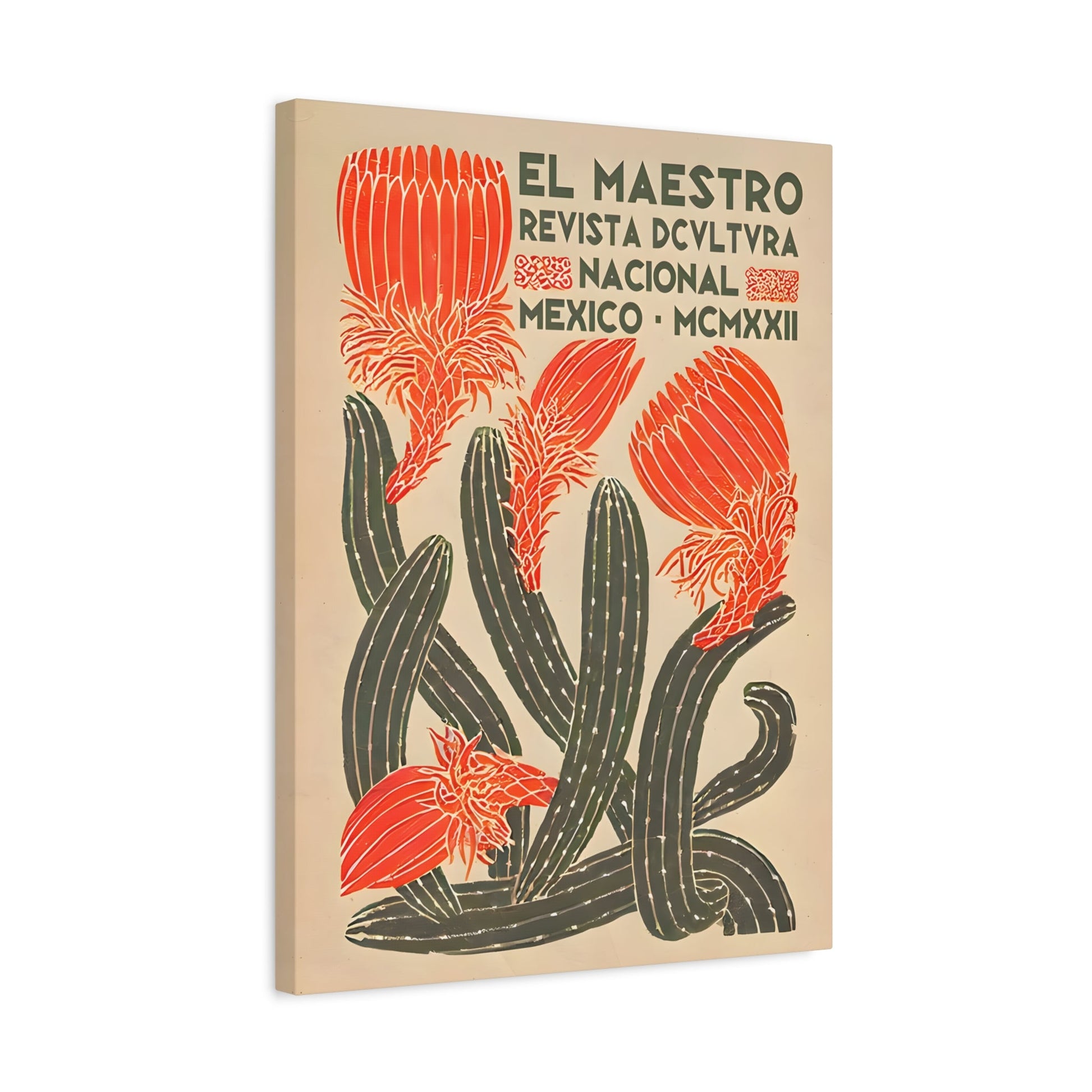 Mexican Floral Canvas Wall Art Home Decor - Latin American Artwork - YesArtYes