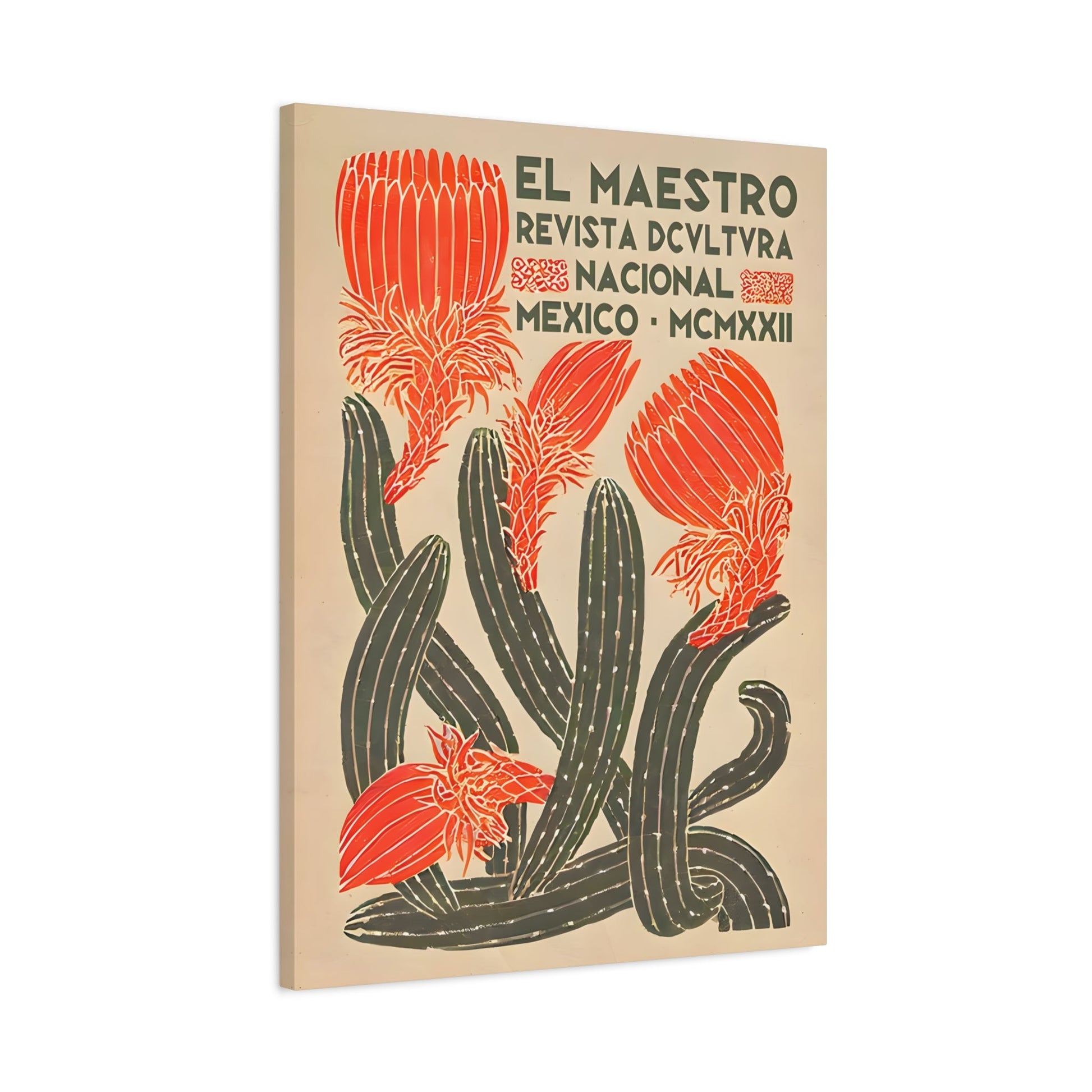 Mexican Floral Canvas Wall Art Home Decor - Latin American Artwork - YesArtYes