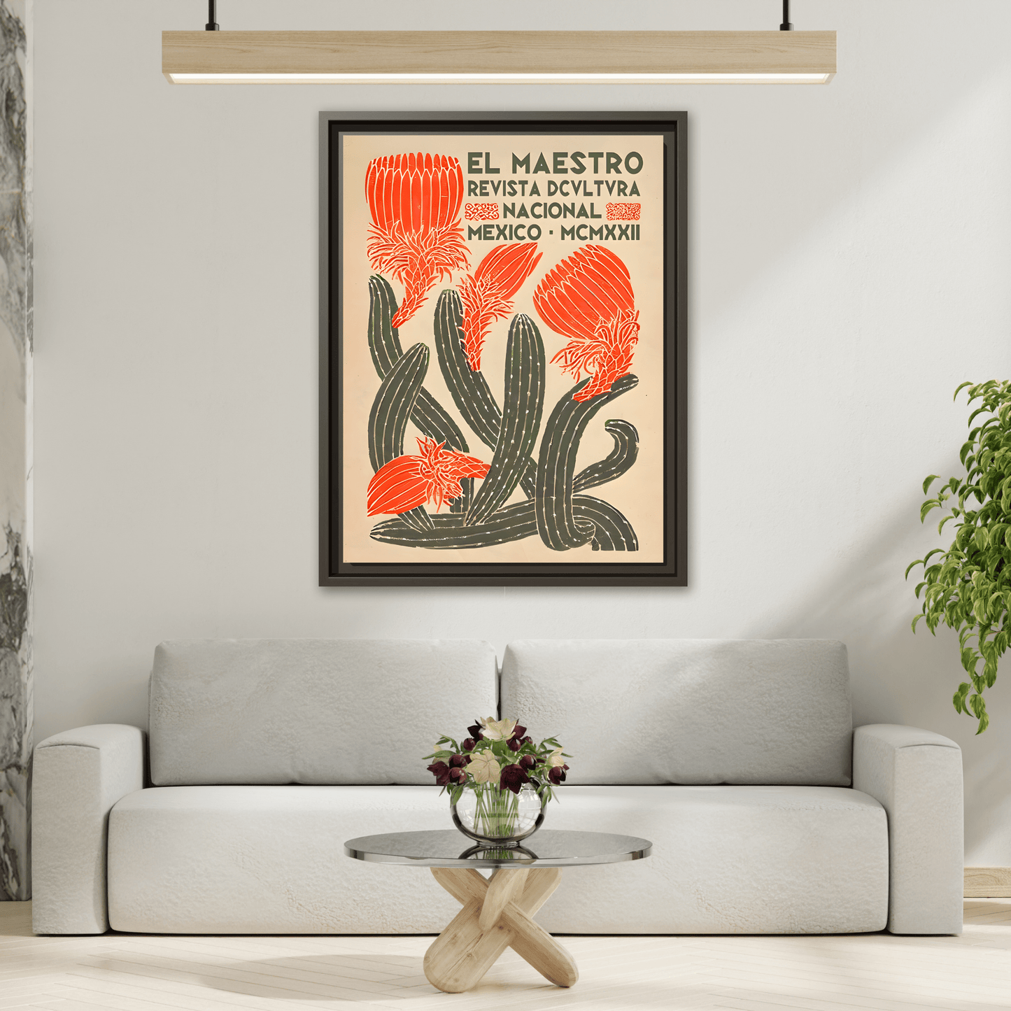 Mexican Floral Wall Art Canvas Decor, Floral Latin American Prints - YesArtYes
