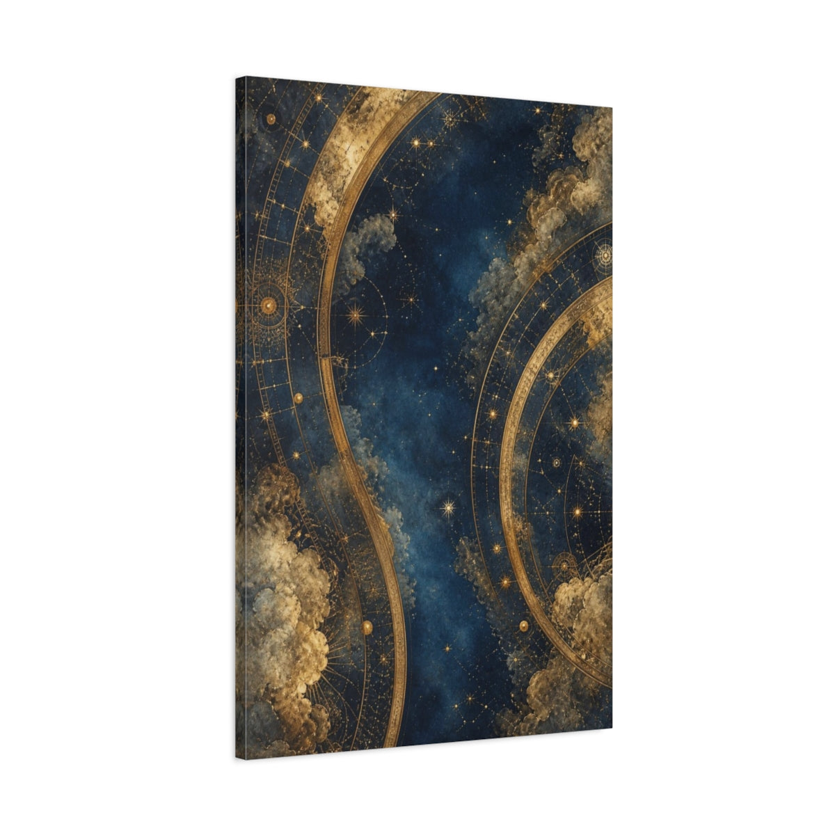 Main Mockup. Midnight Celestial Map shown as canvas print
