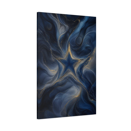 Main Mockup. Midnight Star Flow shown as canvas print