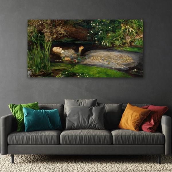 Millais Ophelia Canvas Print - Victorian Romantic Wall Art - YesArtYes