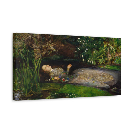 Millais Ophelia Canvas Print - Victorian Romantic Wall Art - YesArtYes