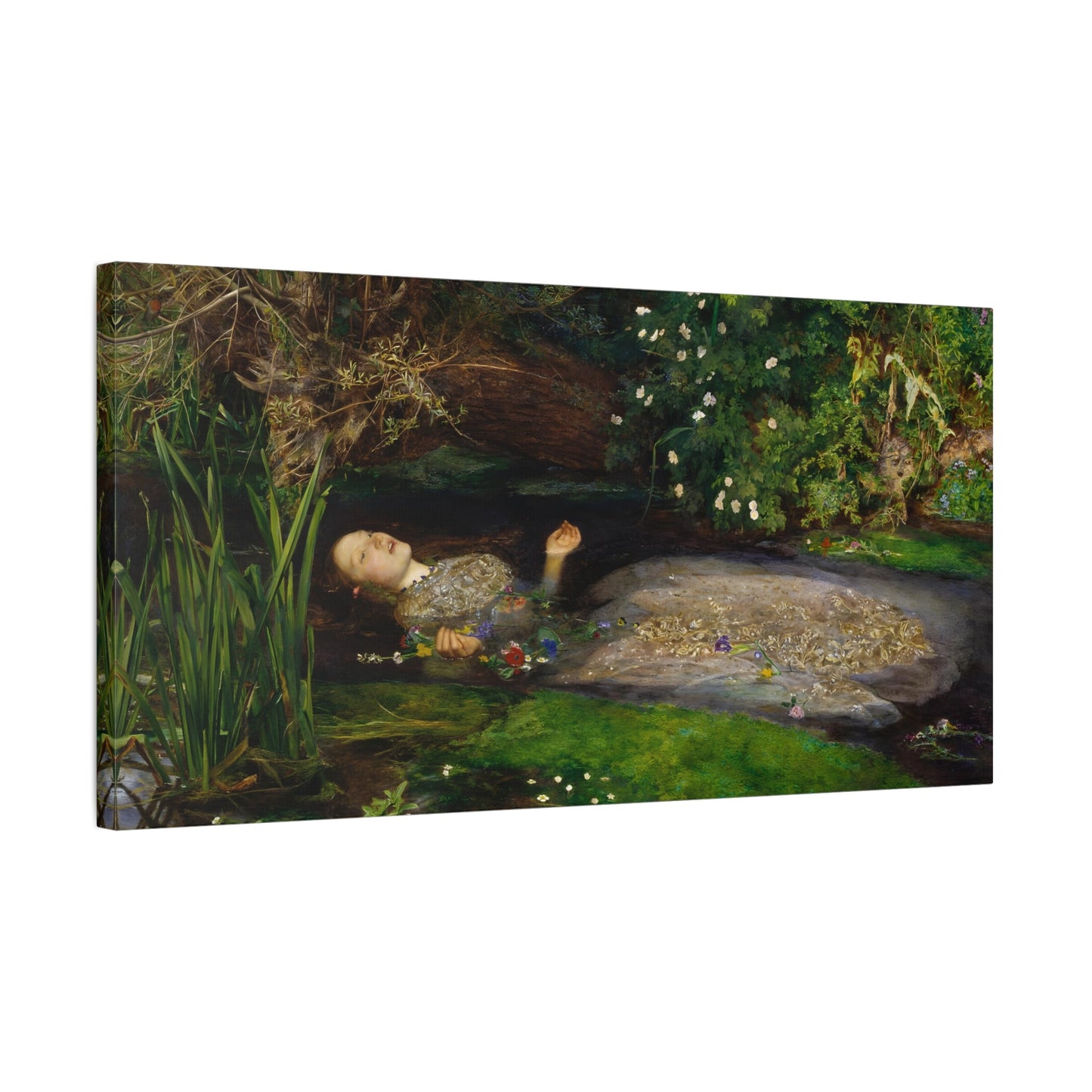 Millais Ophelia Canvas Print - Victorian Romantic Wall Art - YesArtYes