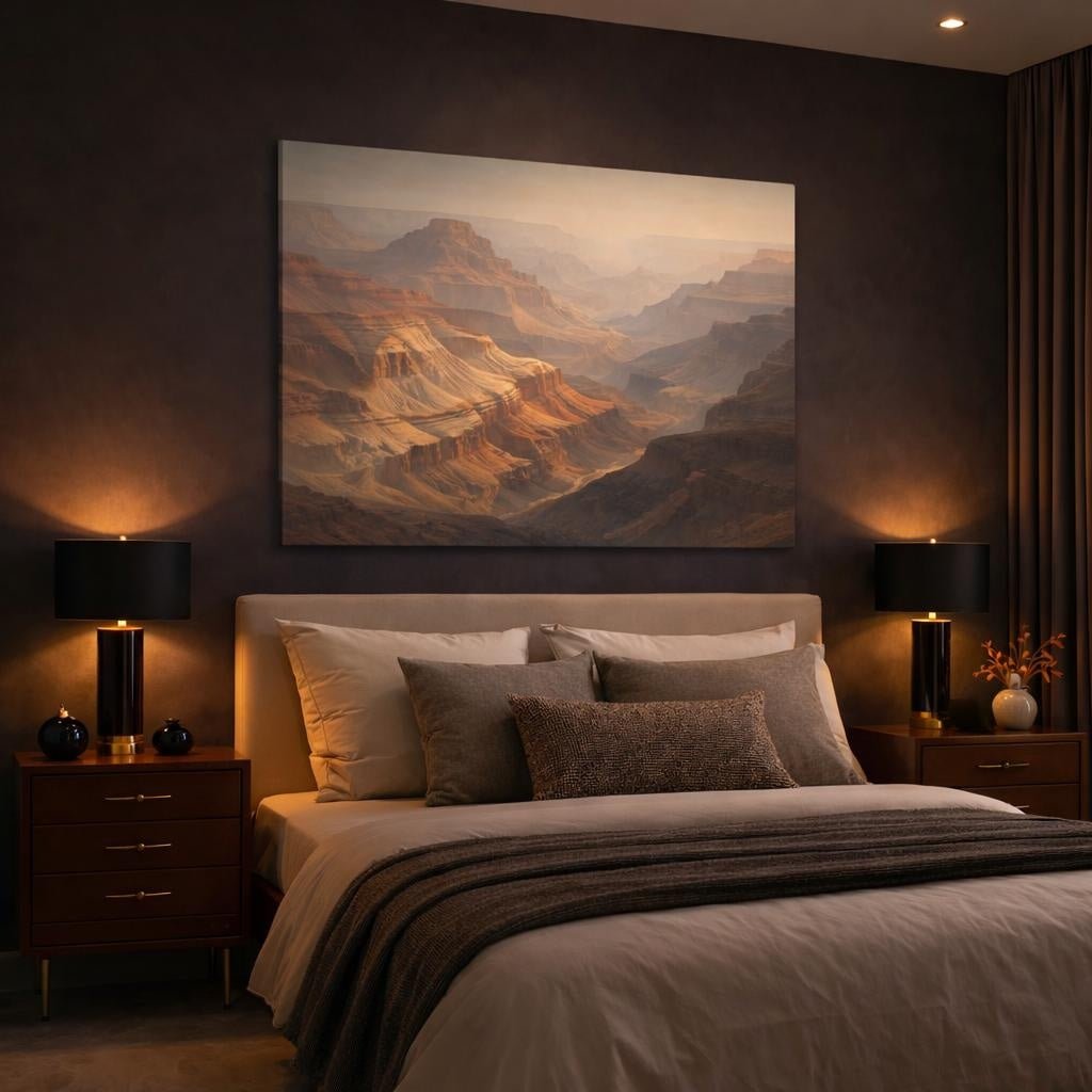 Mineral Flow Grand Canyon Nature - Canvas Wall Art Print - YesArtYes