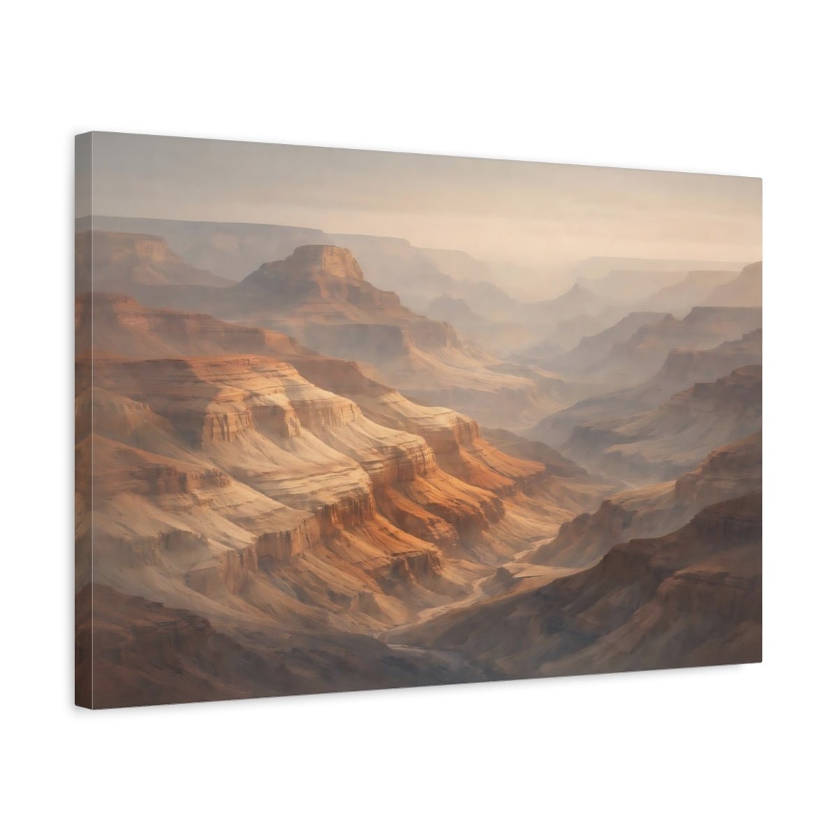 Mineral Flow Grand Canyon Nature - Canvas Wall Art Print - YesArtYes