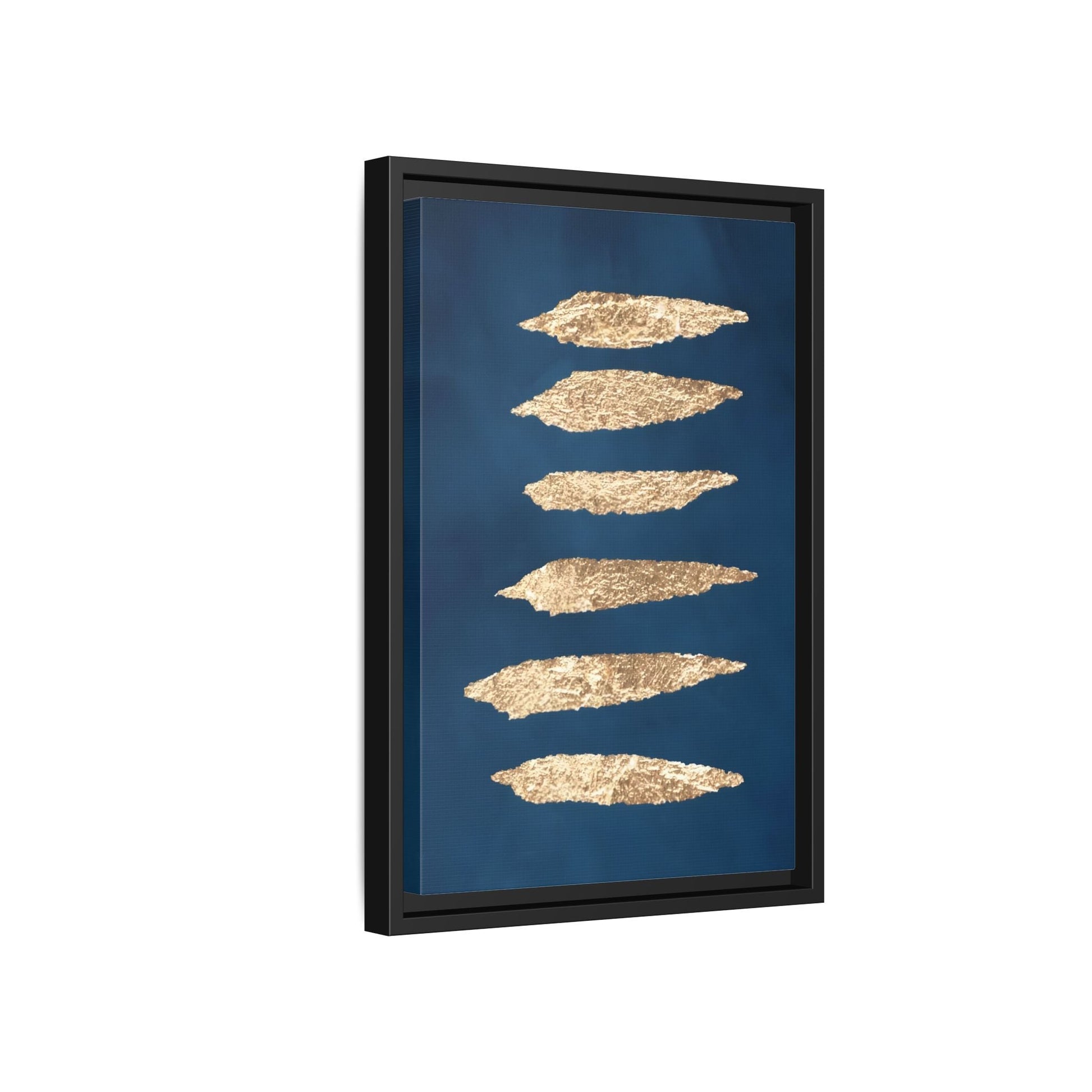 Minimalist Canvas Print Wall Art - Sapphire Navy Blue - YesArtYes