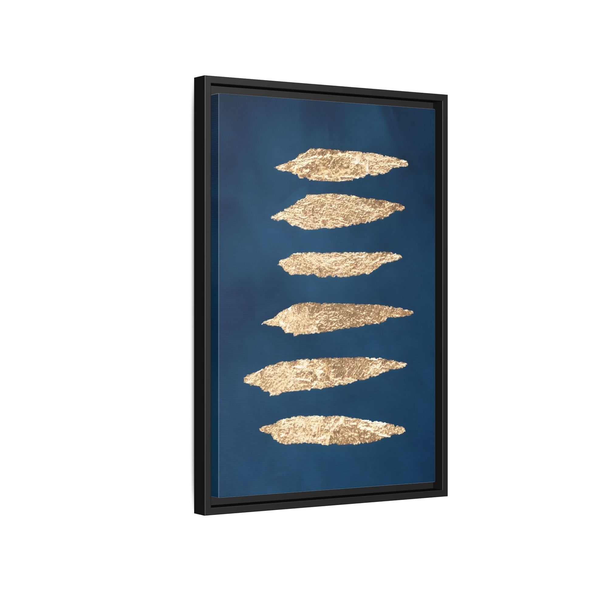 Minimalist Canvas Print Wall Art - Sapphire Navy Blue - YesArtYes