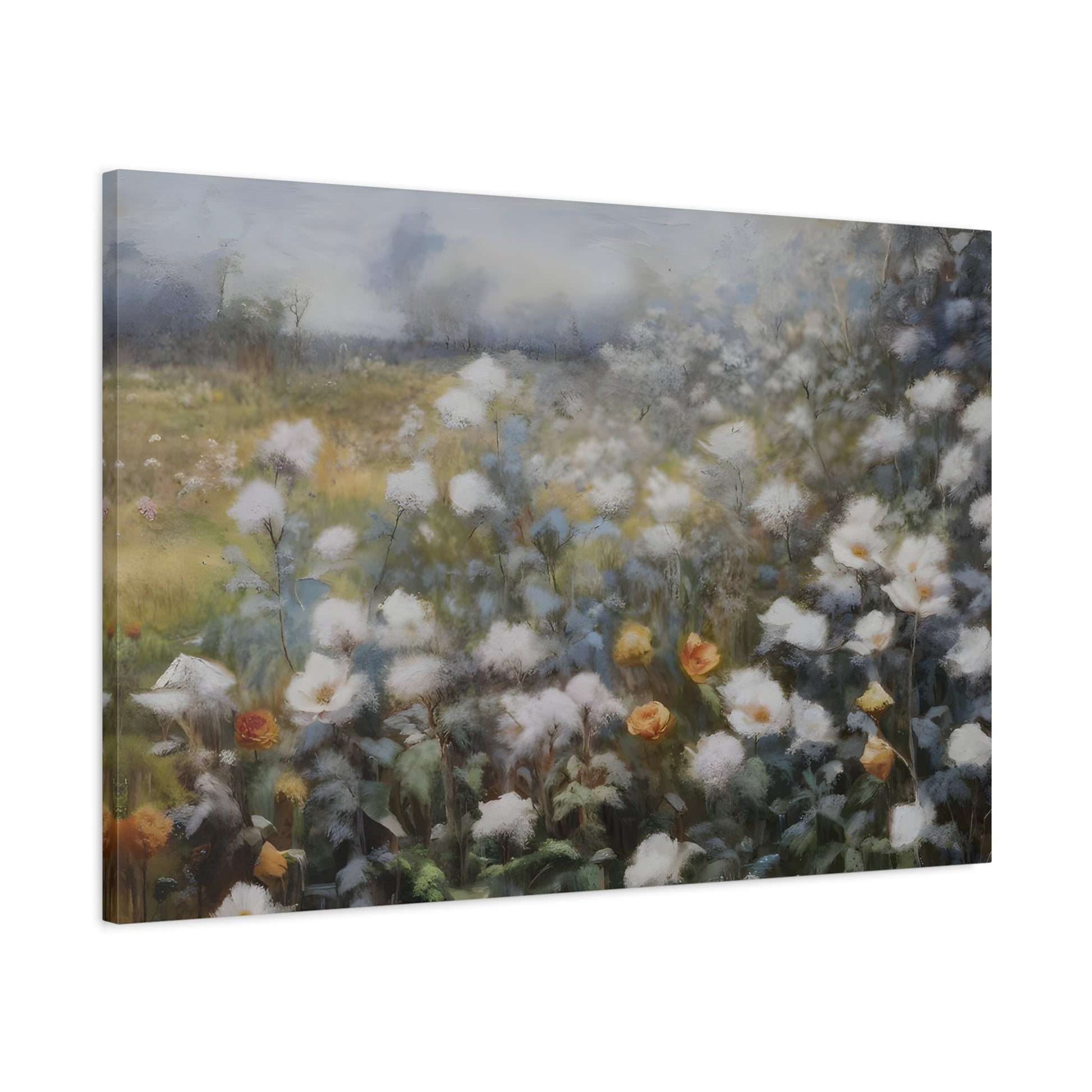 Minimalist Nature Canvas Wildflower Gallery Wall Art Print - YesArtYes