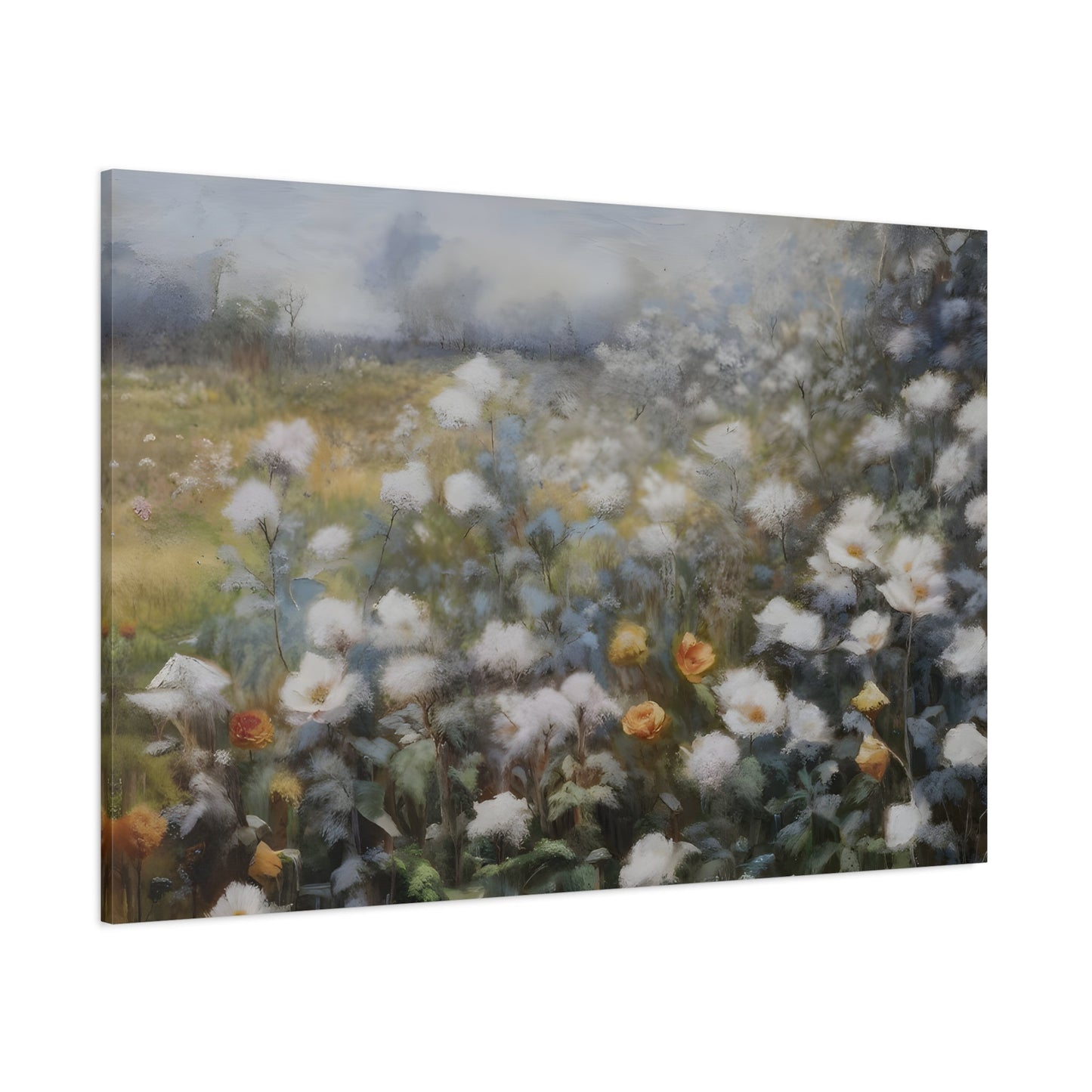 Minimalist Nature Canvas Wildflower Gallery Wall Art Print - YesArtYes