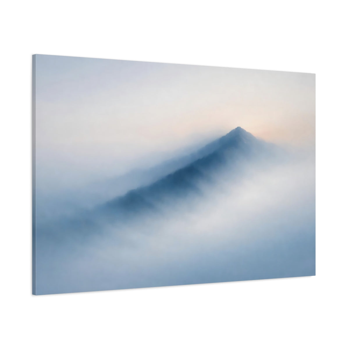 Mist Depth Minimal Abstract shown as stretched canvas wall art