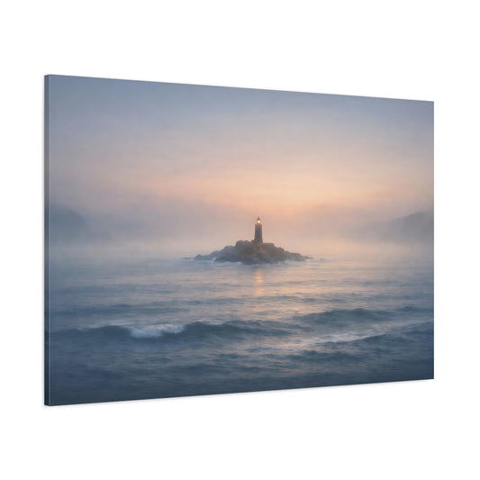 Mist Depth Seascape Horizon shown as stretched canvas wall art