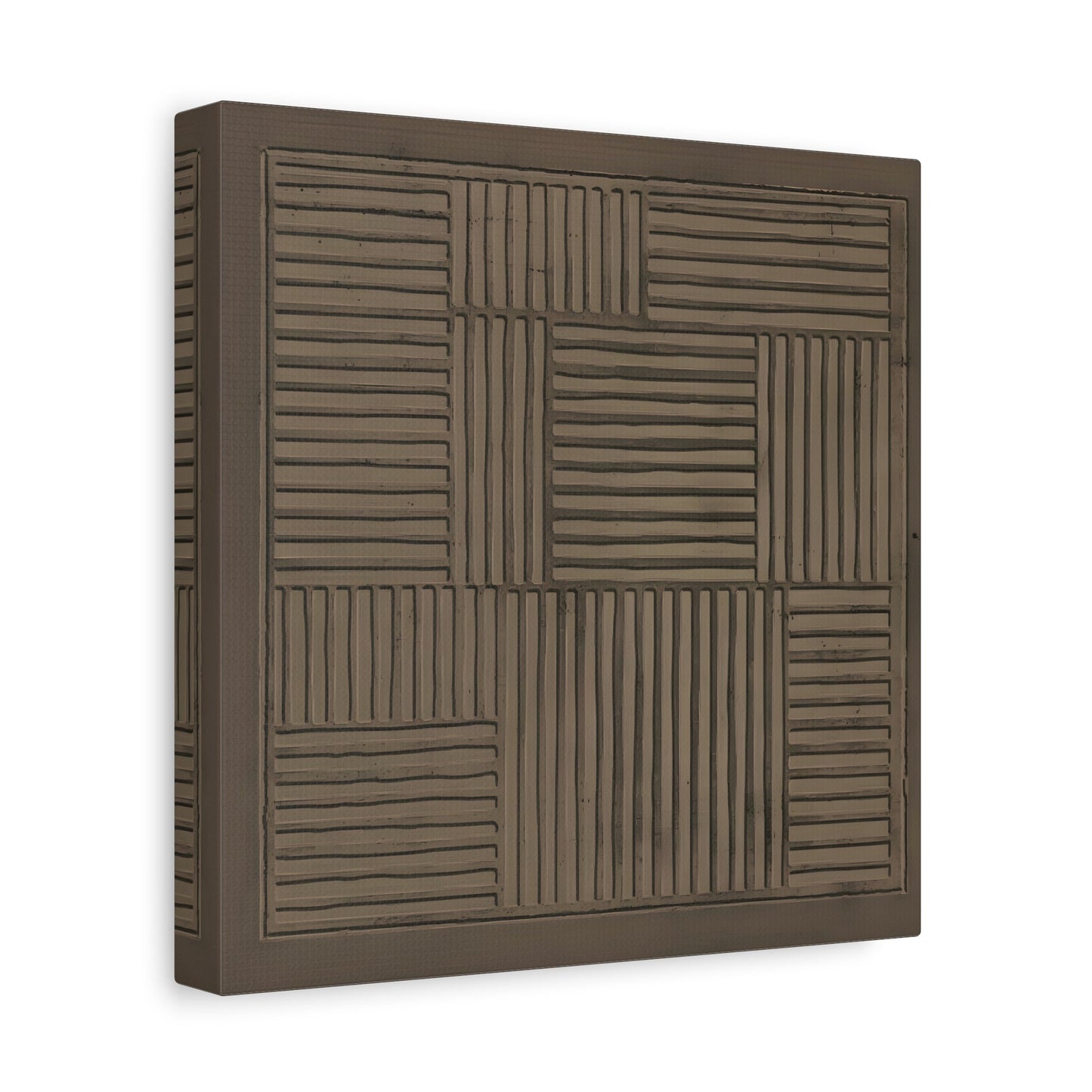 Modern Abstract 3D Wabi - Sabi Canvas Print - Minimalist Geometric Japanese Decor - YesArtYes