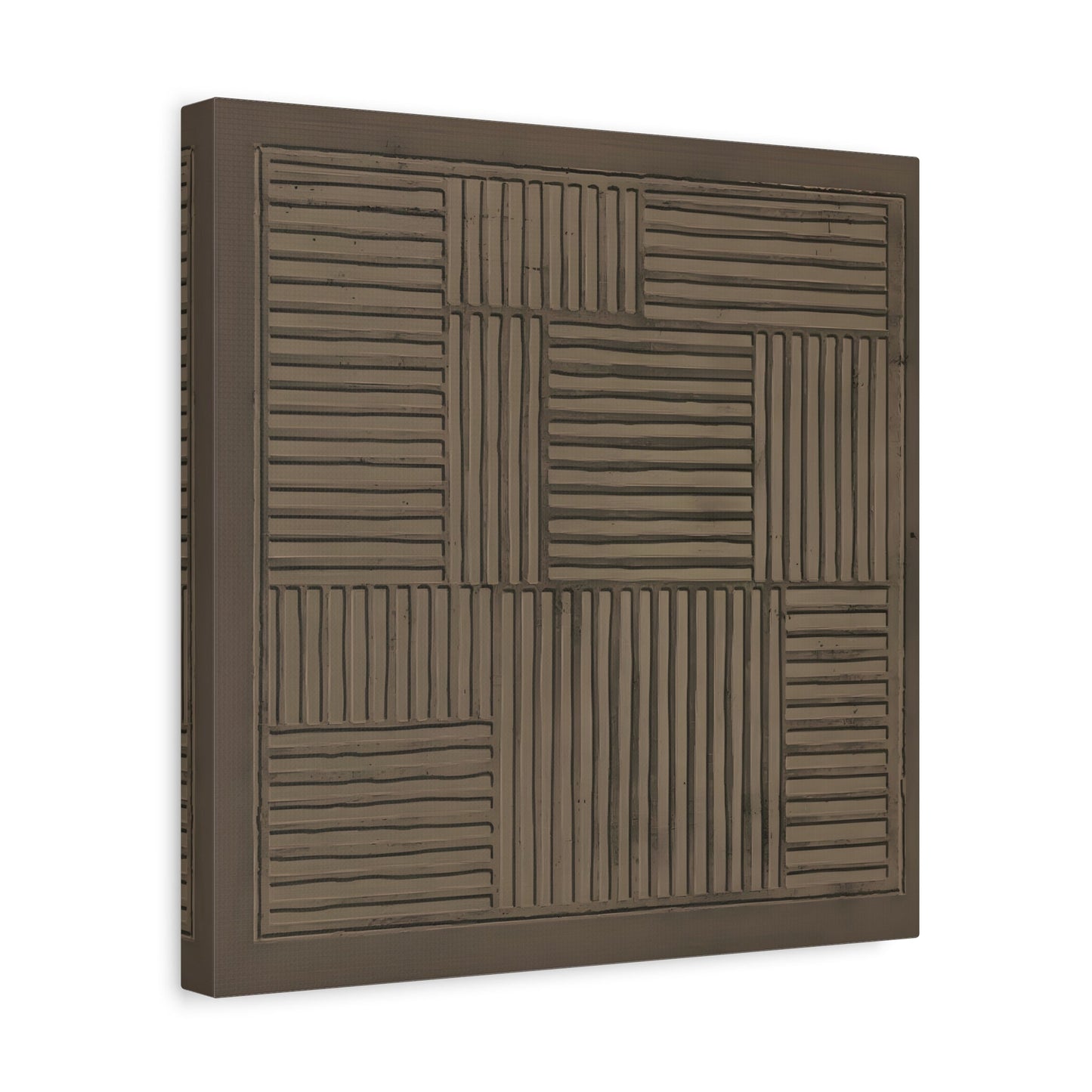 Modern Abstract 3D Wabi - Sabi Canvas Print - Minimalist Geometric Japanese Decor - YesArtYes