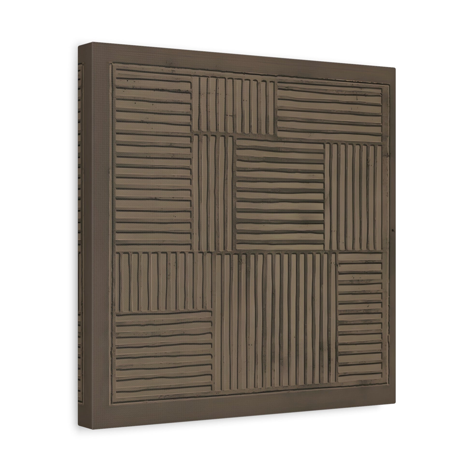 Modern Abstract 3D Wabi - Sabi Canvas Print - Minimalist Geometric Japanese Decor - YesArtYes