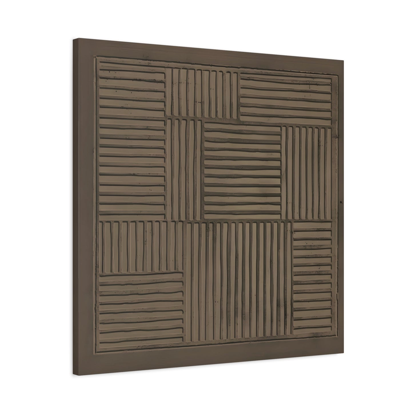 Modern Abstract 3D Wabi - Sabi Canvas Print - Minimalist Geometric Japanese Decor - YesArtYes
