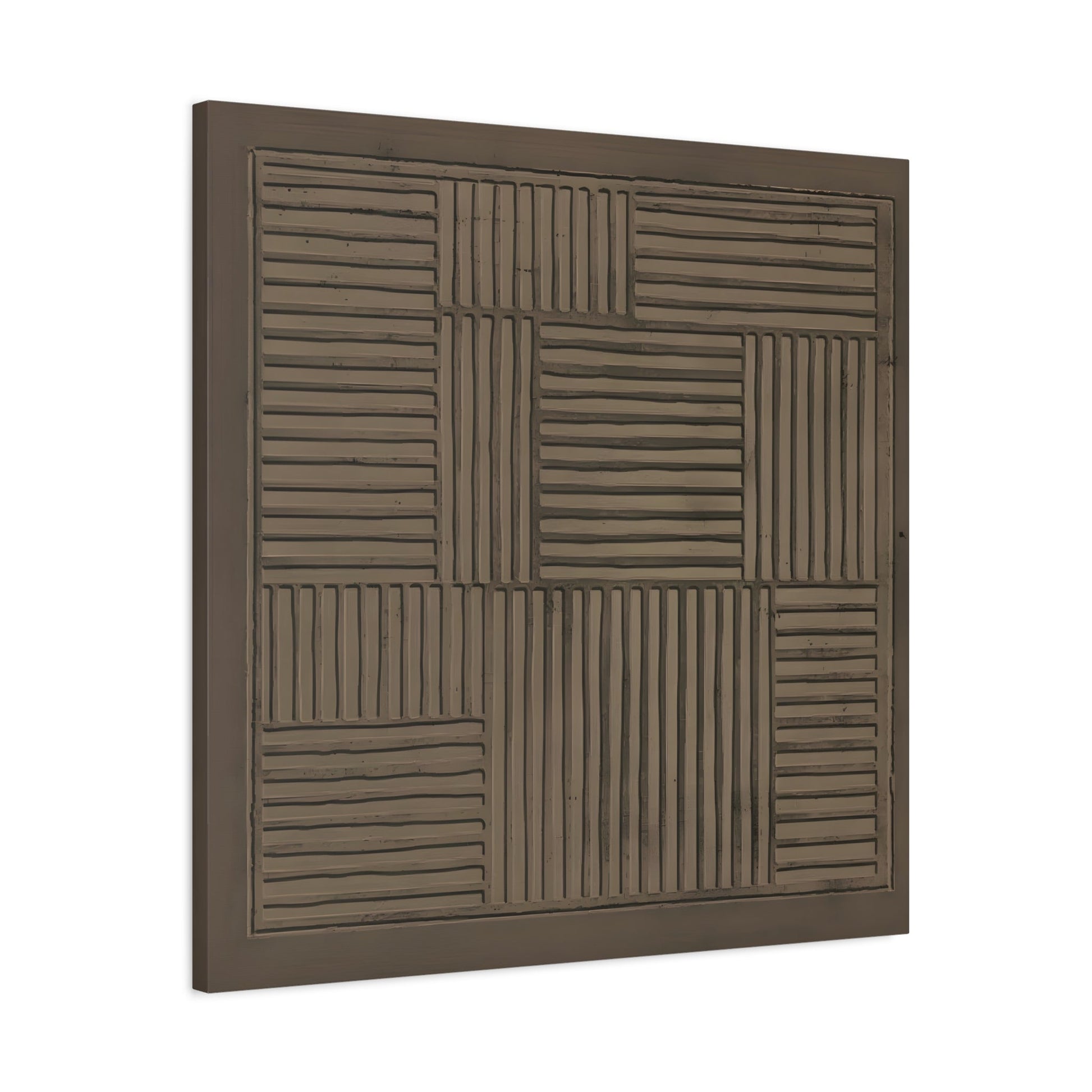 Modern Abstract 3D Wabi - Sabi Canvas Print - Minimalist Geometric Japanese Decor - YesArtYes