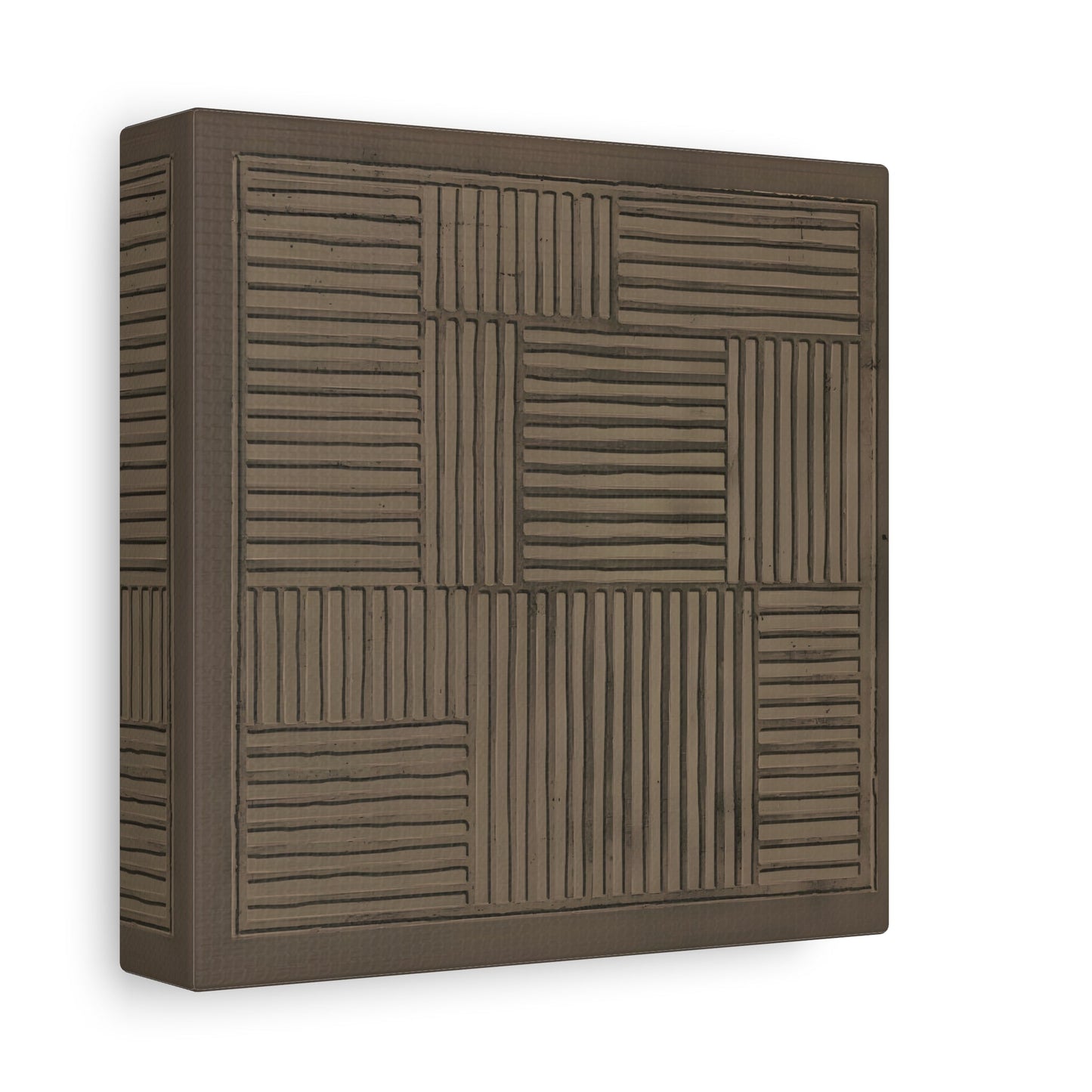 Modern Abstract 3D Wabi - Sabi Canvas Print - Minimalist Geometric Japanese Decor - YesArtYes