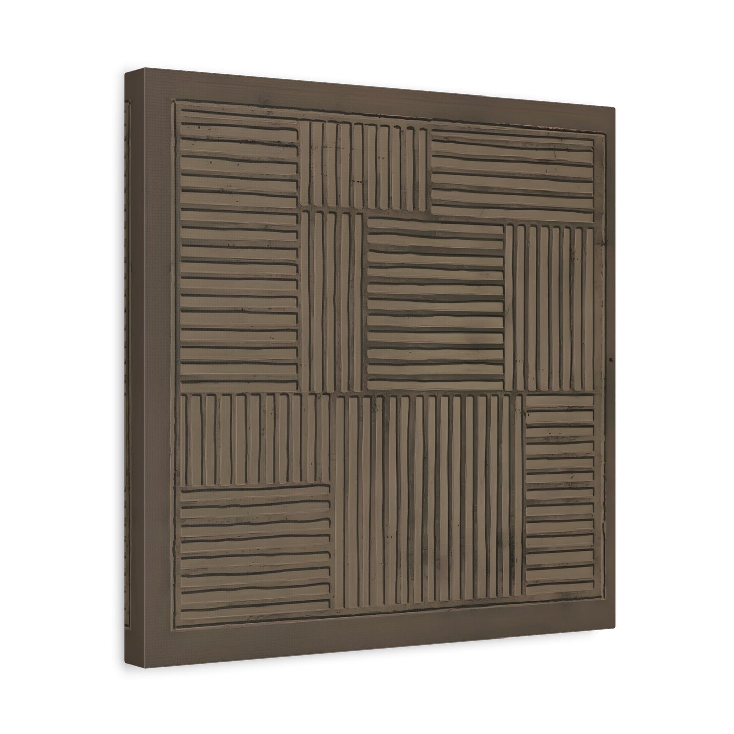 Modern Abstract 3D Wabi - Sabi Canvas Print - Minimalist Geometric Japanese Decor - YesArtYes