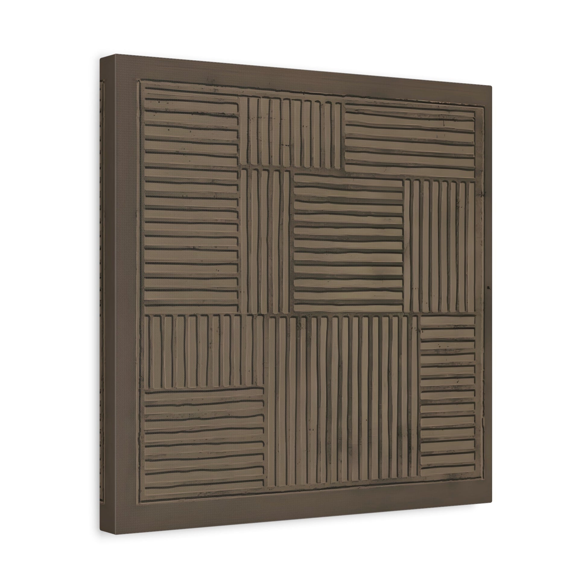 Modern Abstract 3D Wabi - Sabi Canvas Print - Minimalist Geometric Japanese Decor - YesArtYes