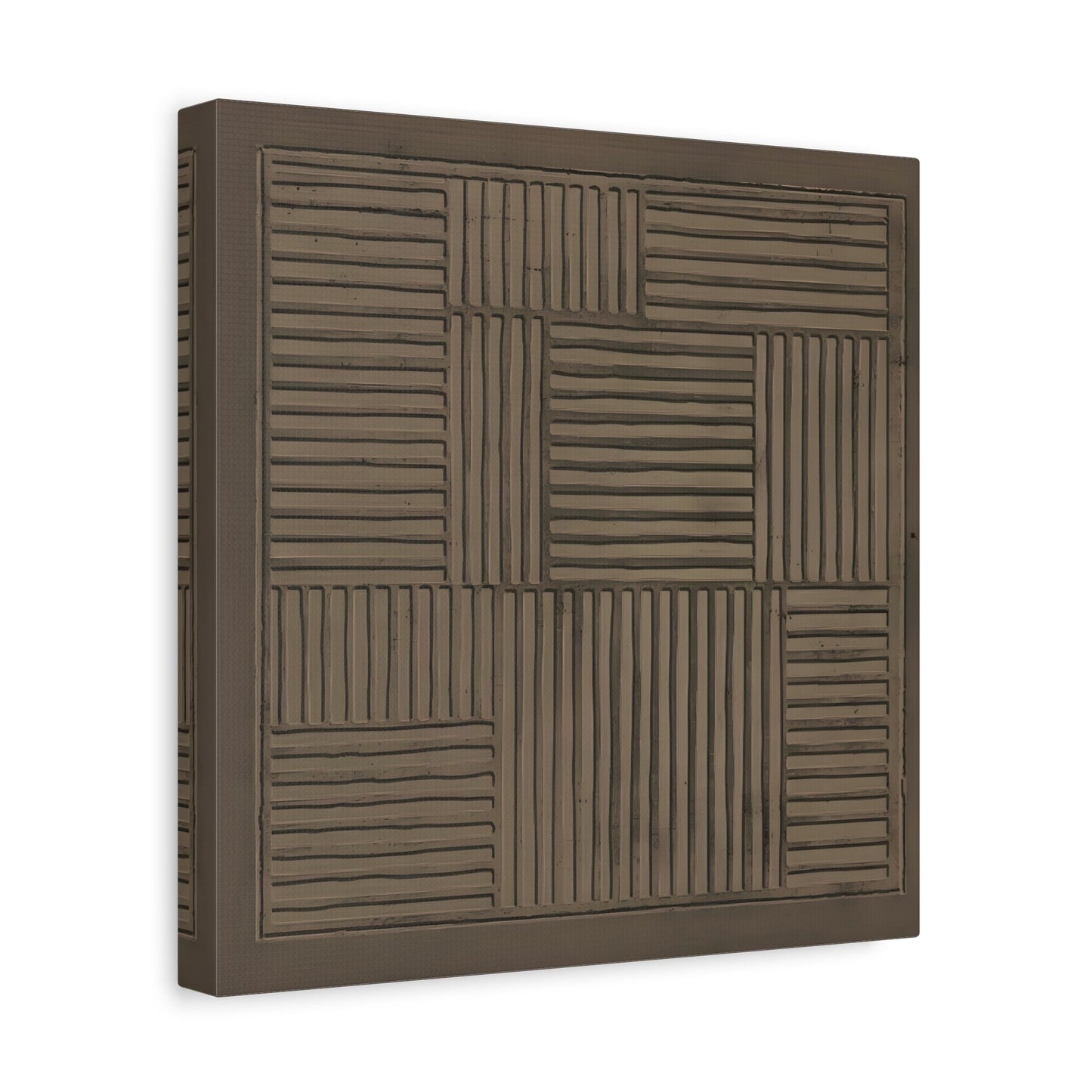 Modern Abstract 3D Wabi - Sabi Canvas Print - Minimalist Geometric Japanese Decor - YesArtYes