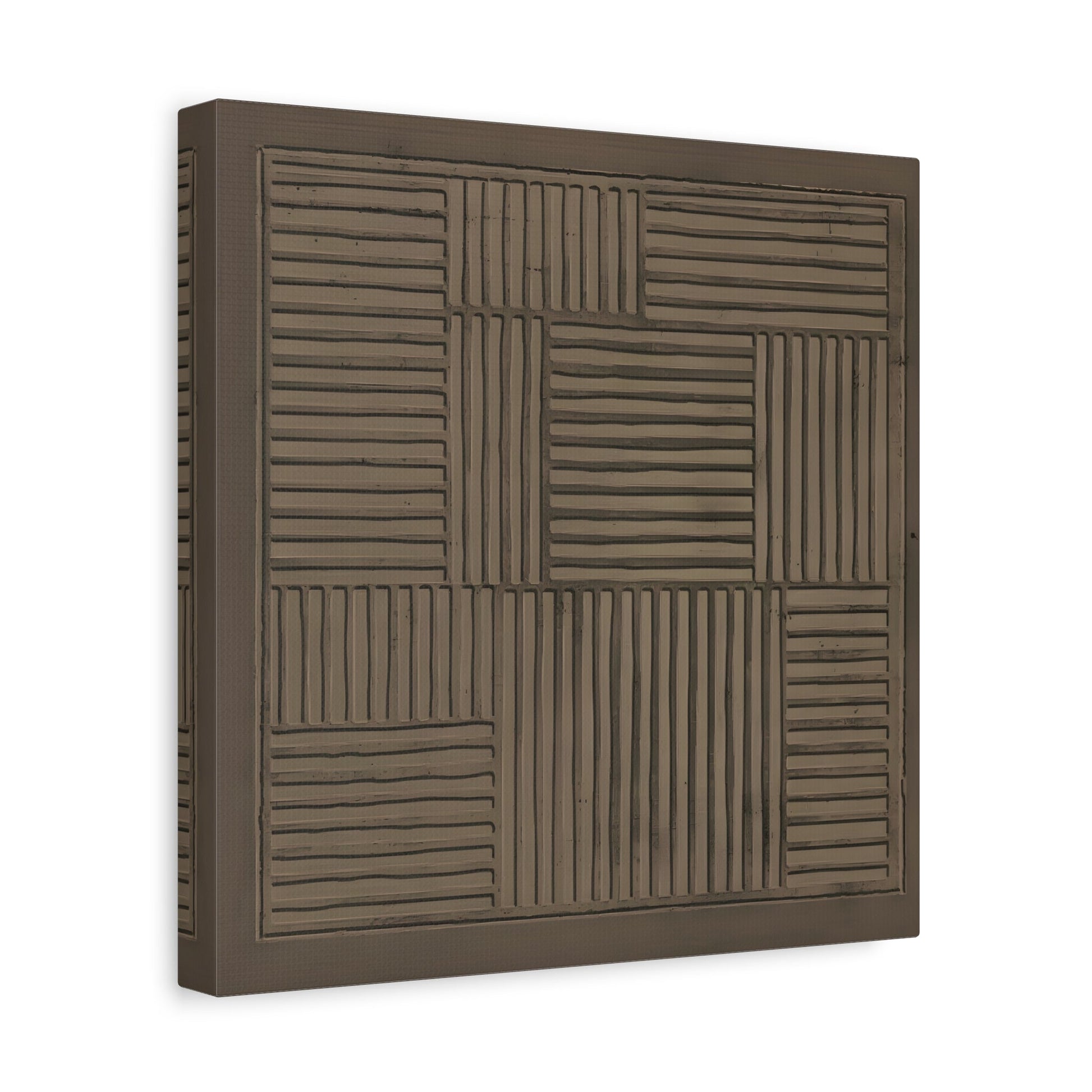 Modern Abstract 3D Wabi - Sabi Canvas Print - Minimalist Geometric Japanese Decor - YesArtYes