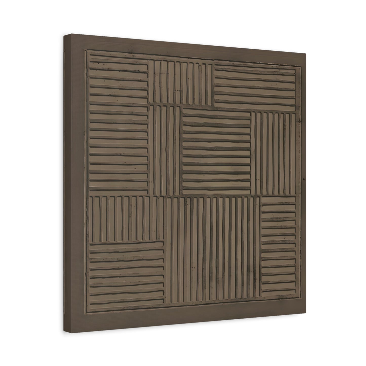 Modern Abstract 3D Wabi - Sabi Canvas Print - Minimalist Geometric Japanese Decor - YesArtYes