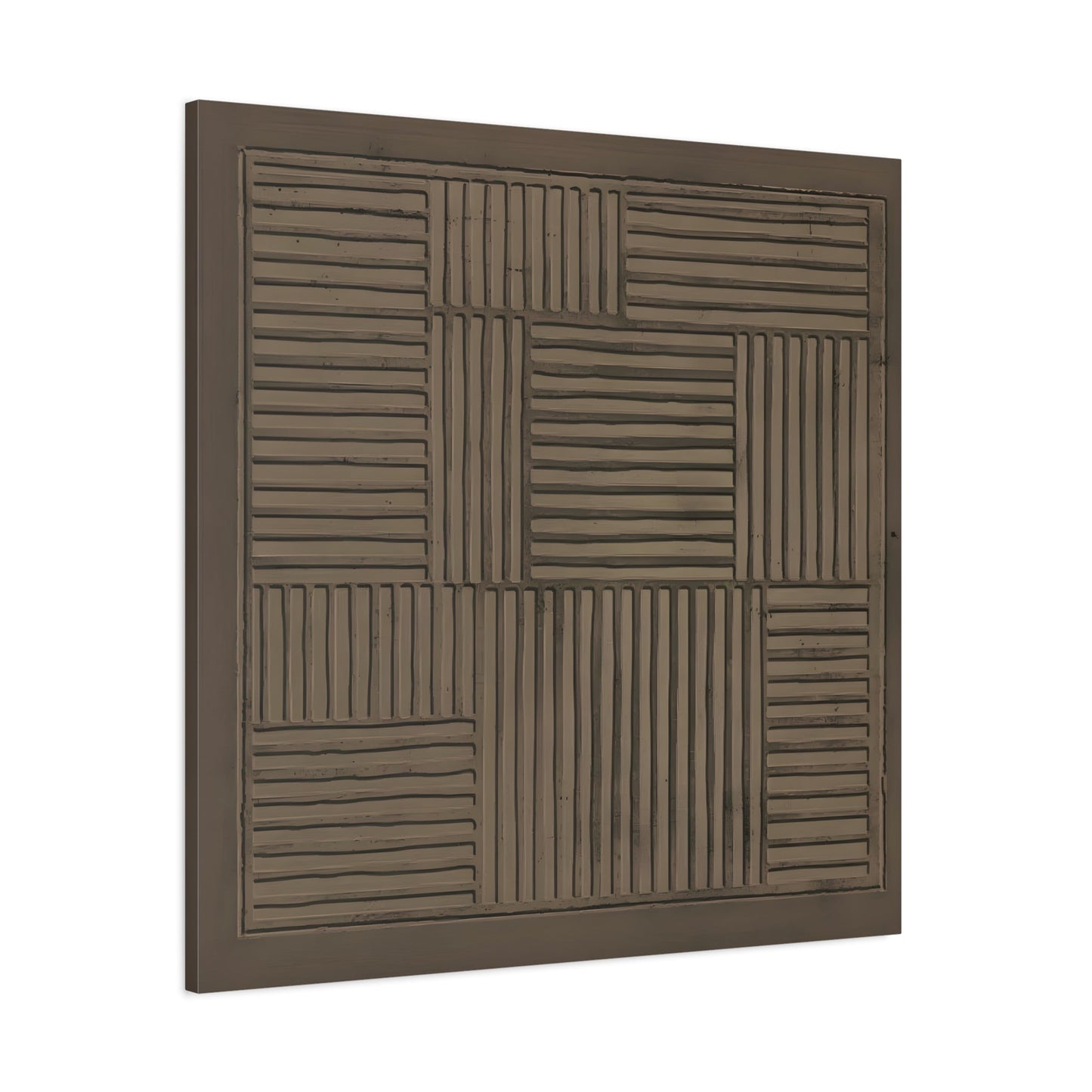 Modern Abstract 3D Wabi - Sabi Canvas Print - Minimalist Geometric Japanese Decor - YesArtYes