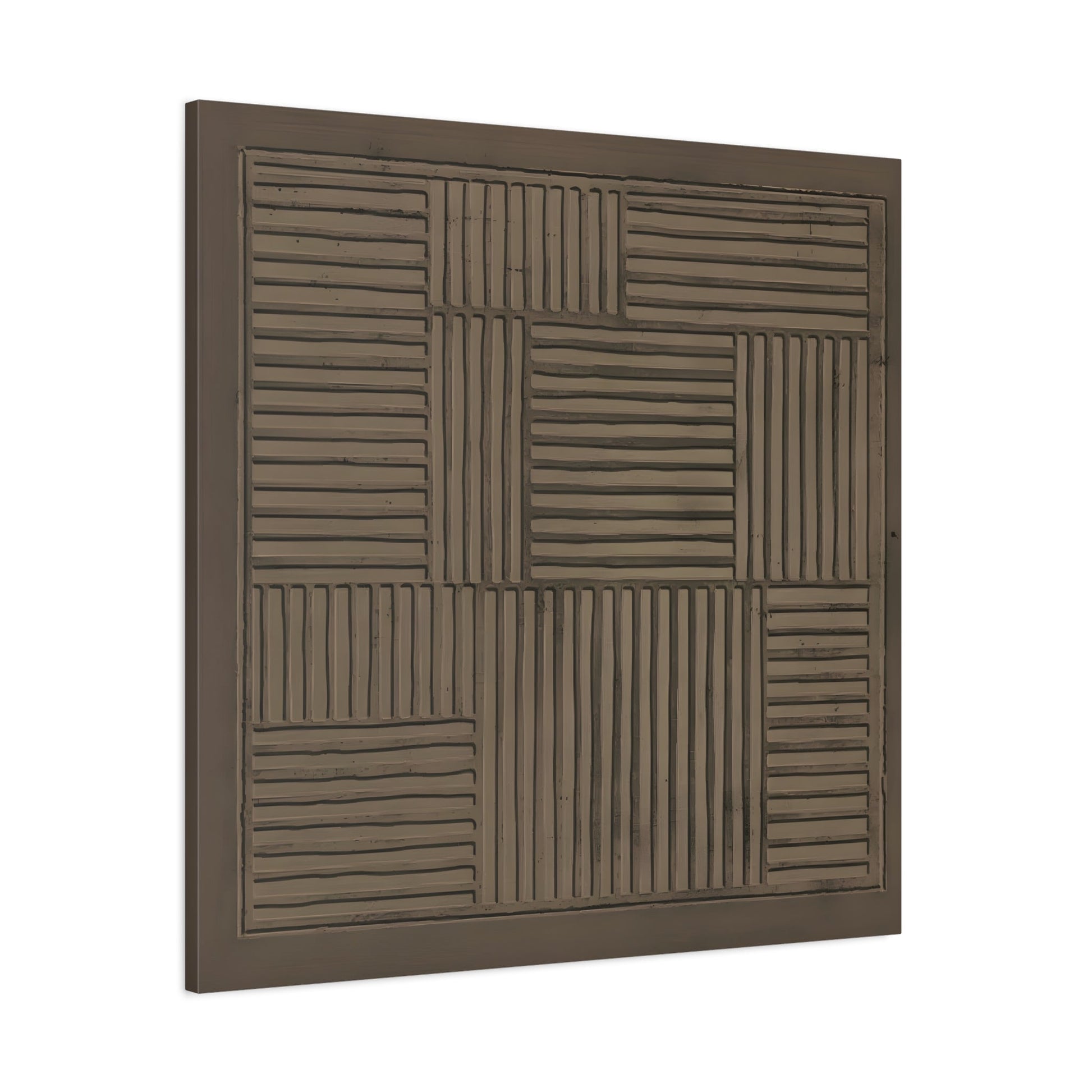 Modern Abstract 3D Wabi - Sabi Canvas Print - Minimalist Geometric Japanese Decor - YesArtYes