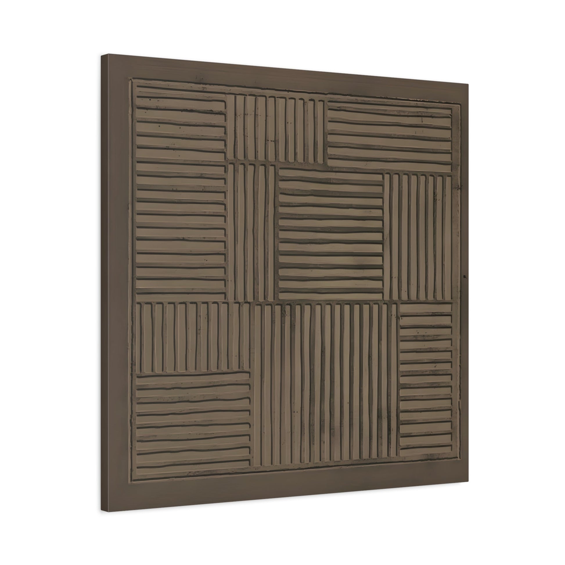 Modern Abstract 3D Wabi - Sabi Canvas Print - Minimalist Geometric Japanese Decor - YesArtYes