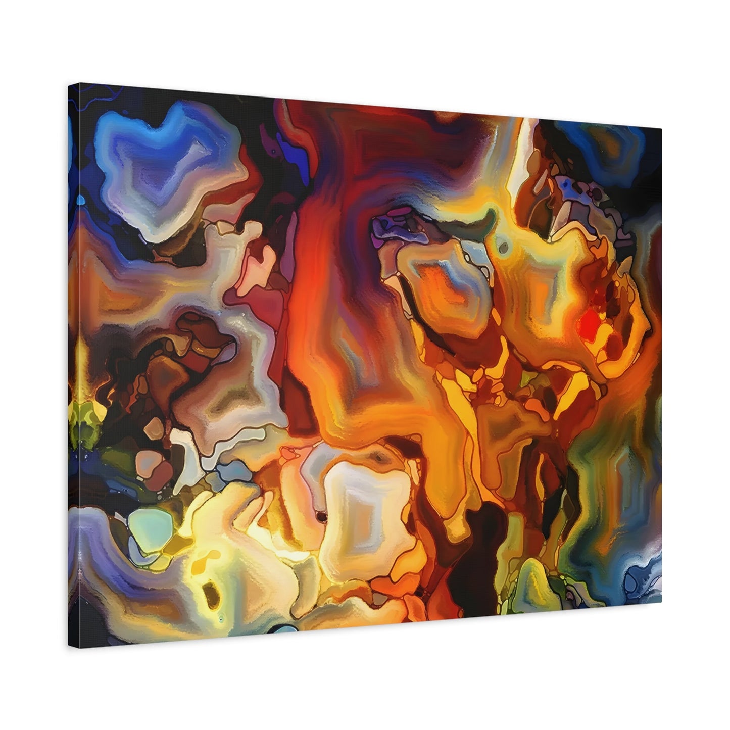 Modern Abstract Colorful Canvas Wall Art Print