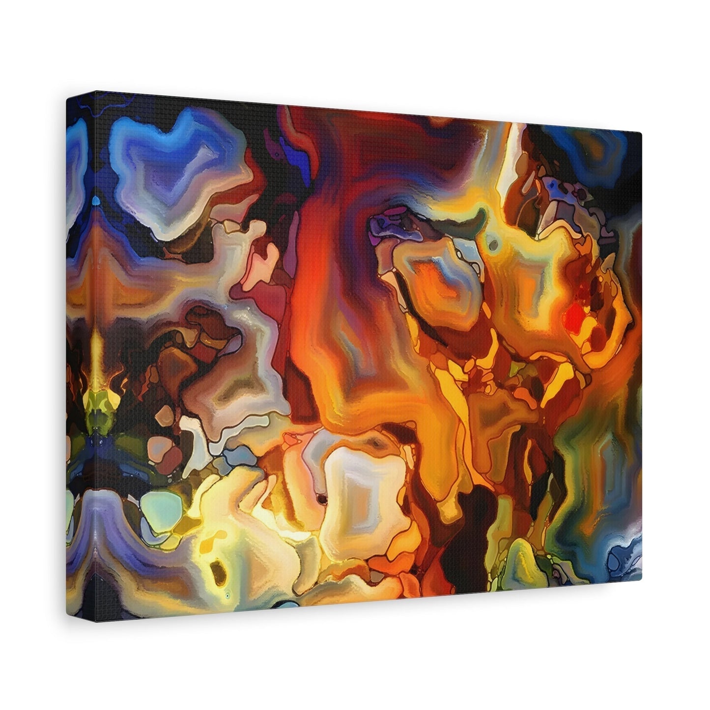 Modern Abstract Colorful Canvas Wall Art Print