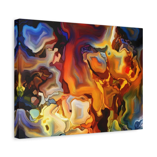 Modern Abstract Colorful Canvas Wall Art Print