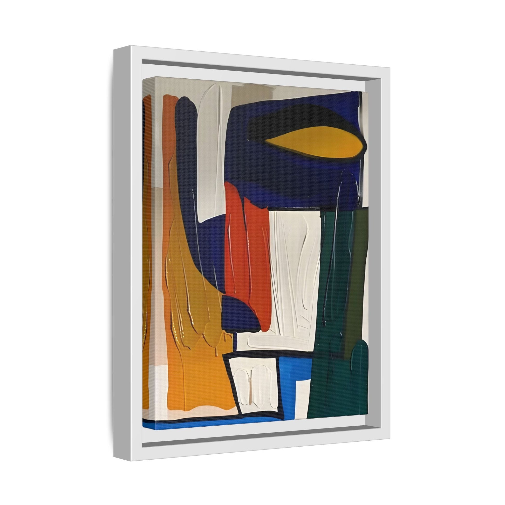 Modern Colorful Framed Canvas Art Print - Abstract Wall Decor - YesArtYes
