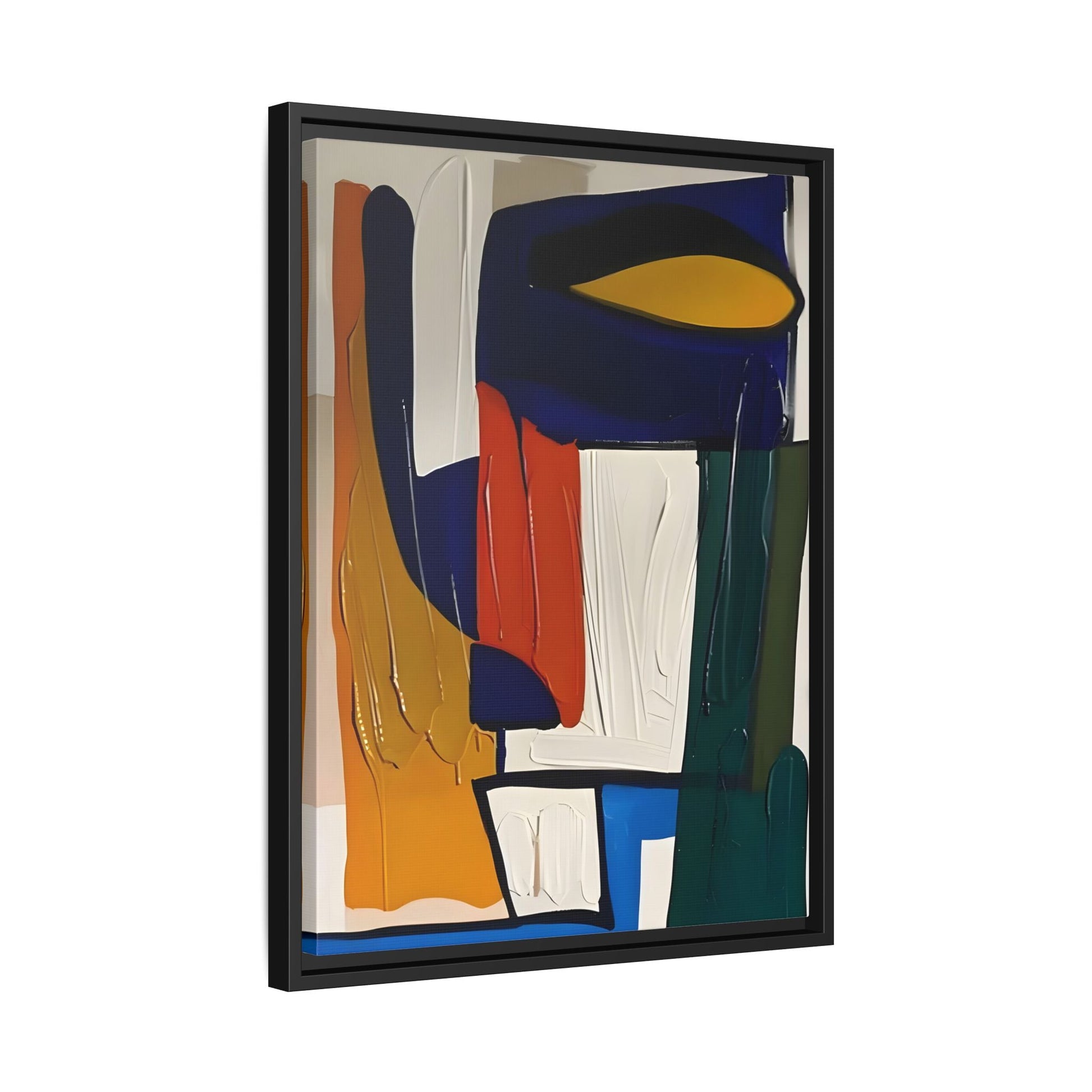 Modern Colorful Framed Canvas Art Print - Abstract Wall Decor - YesArtYes