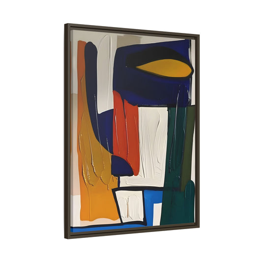 Modern Colorful Framed Canvas Art Print - Abstract Wall Decor - YesArtYes