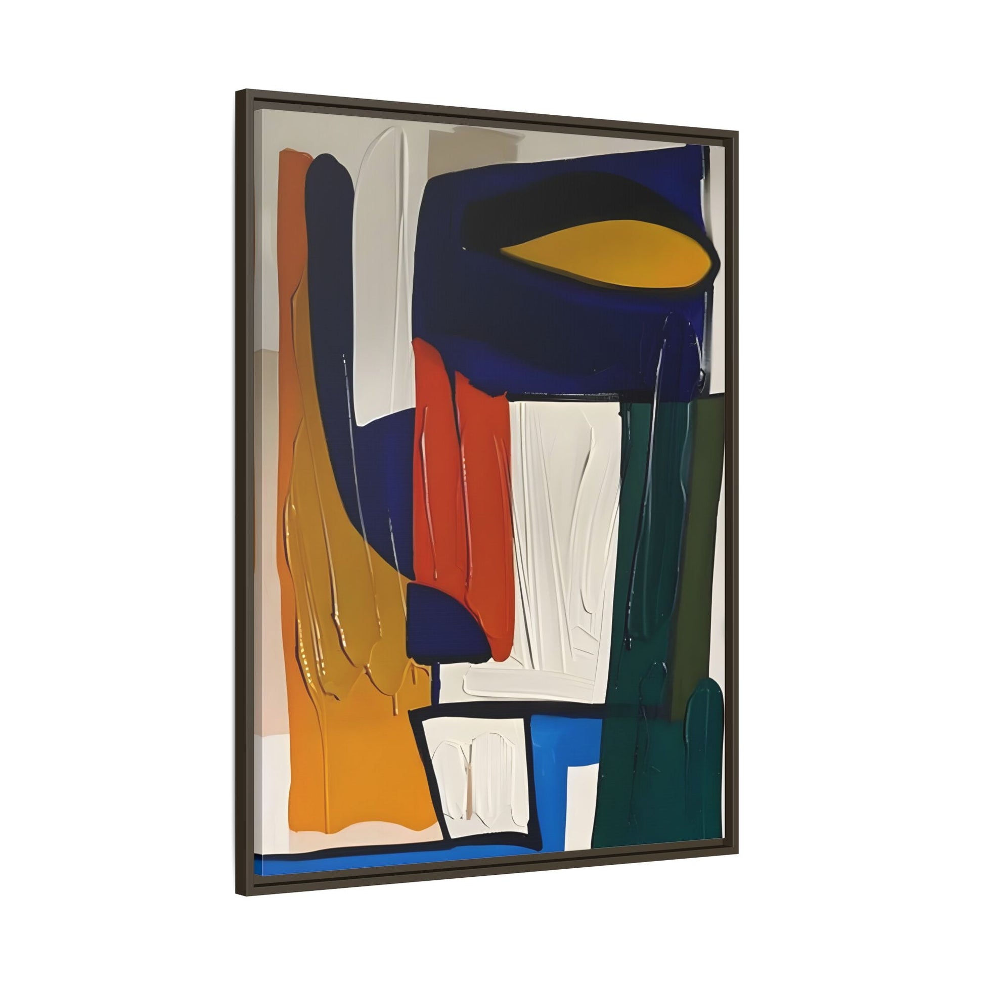 Modern Colorful Framed Canvas Art Print - Abstract Wall Decor - YesArtYes