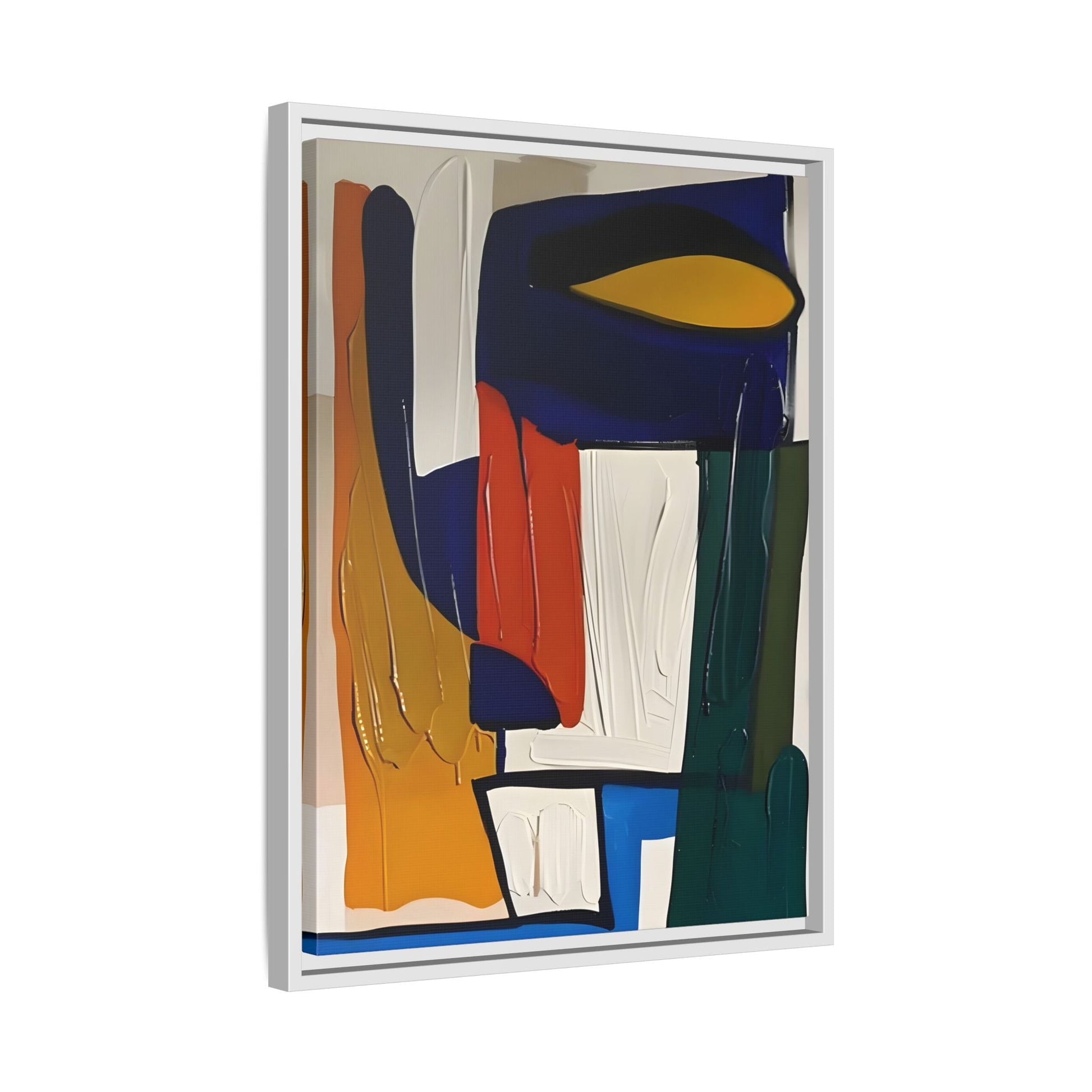 Modern Colorful Framed Canvas Art Print - Abstract Wall Decor - YesArtYes
