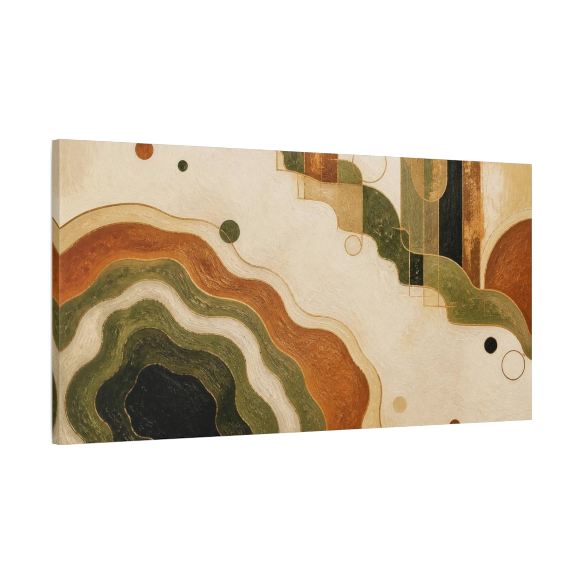 Main Mockup. Modern Contour Basin shown as canvas print