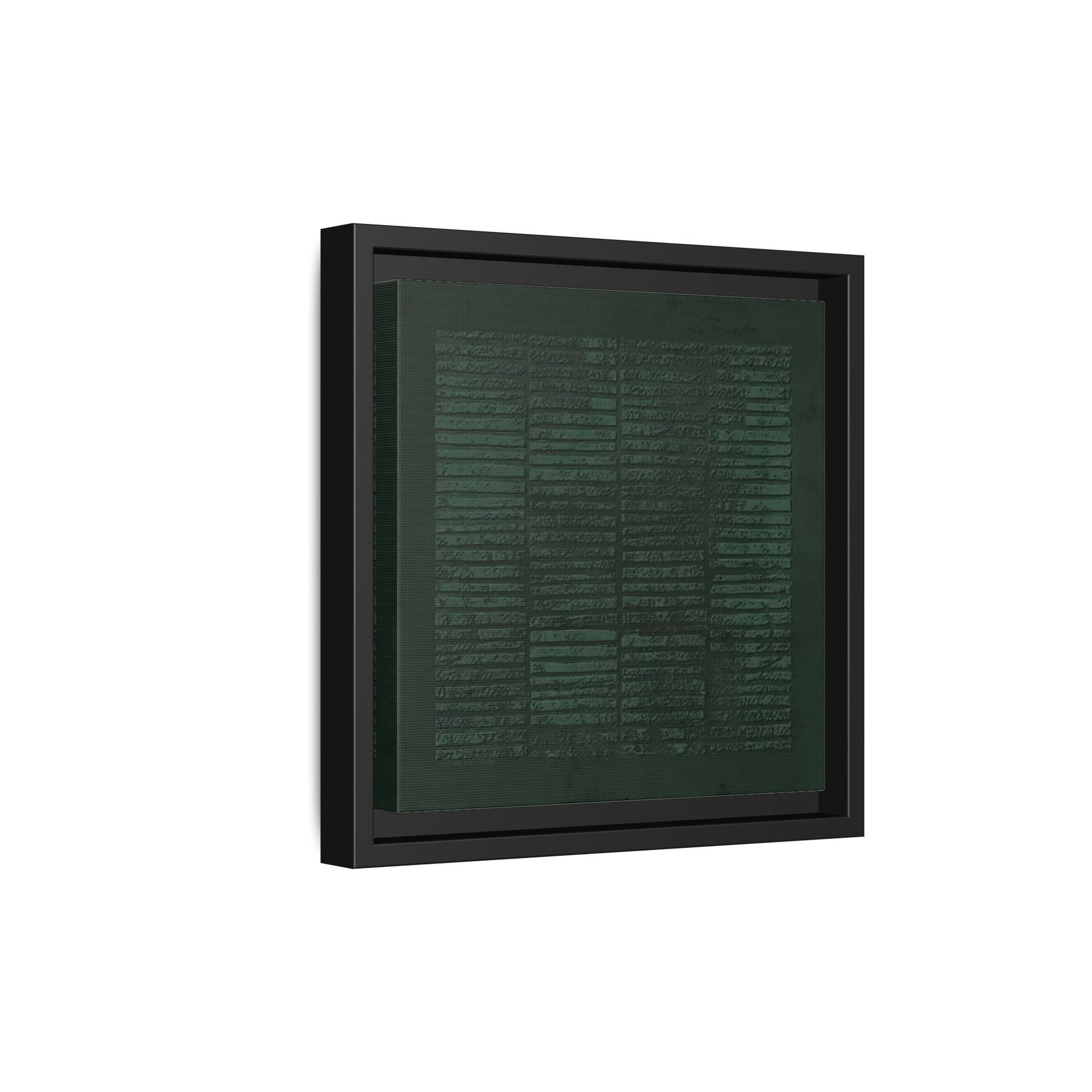 Modern Japanese Green Canvas Print - Framed Wabi - Sabi Abstract Wall Art - YesArtYes