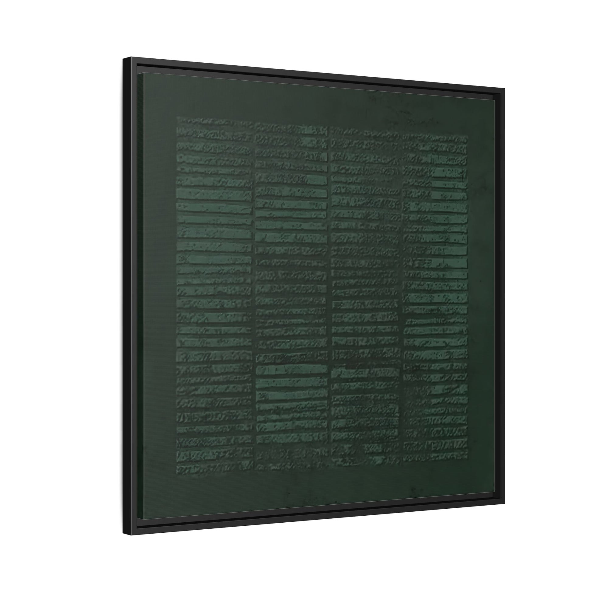 Modern Japanese Green Canvas Print - Framed Wabi - Sabi Abstract Wall Art - YesArtYes
