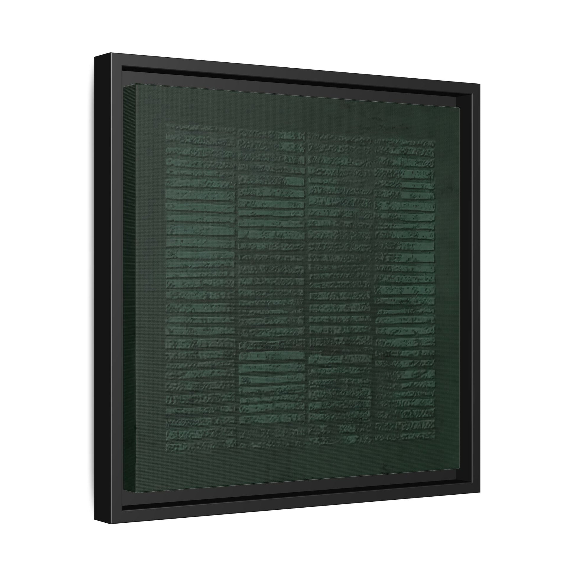 Modern Japanese Green Canvas Print - Framed Wabi - Sabi Abstract Wall Art - YesArtYes