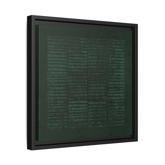 Modern Japanese Green Canvas Print - Framed Wabi - Sabi Abstract Wall Art - YesArtYes